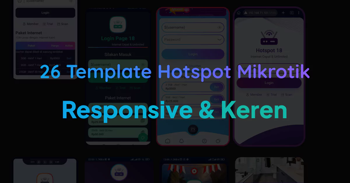 26 Template Login Page Hotspot Mikrotik Kekinian
