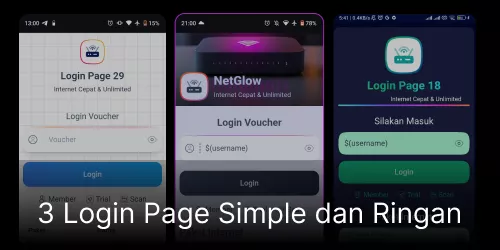 3 Login Page Mikrotik Simple & Ringan — Desain Elegan, Fitur Lengkap, dan Gak Bikin Ribet